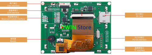 DMG32240C035_03W DWIN T5L1 UART HMI 3.5" IPS ЖК-дисплей коммерческого класса фото 2