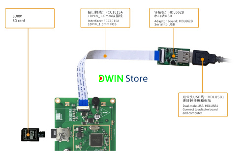 DMG32240C035_03W DWIN T5L1 UART HMI 3.5" IPS ЖК-дисплей коммерческого класса фото 3
